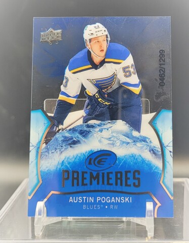 Austin Poganski 2020-21 - Ice Premieres Rookie /1299 Ud Ice
